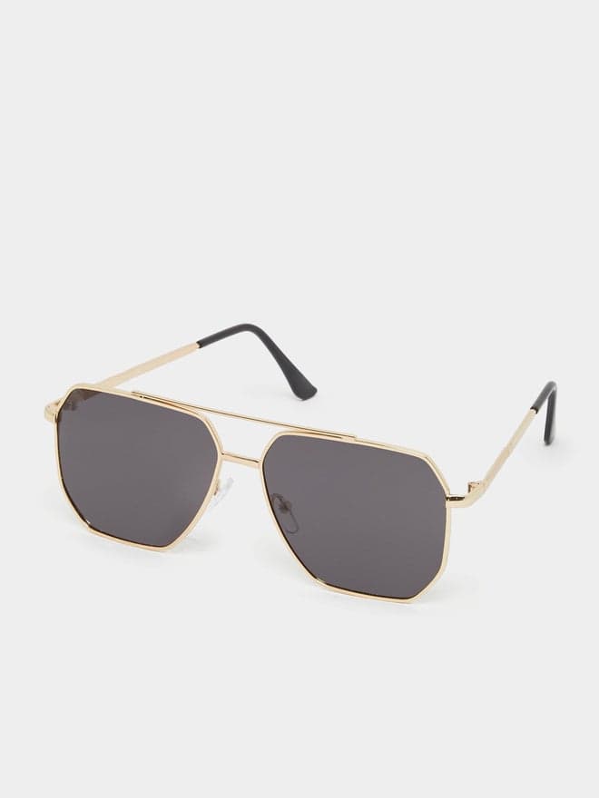 Styli Aviator Double Bridge Men's Sunglasses with Nose Pads - Image 1
