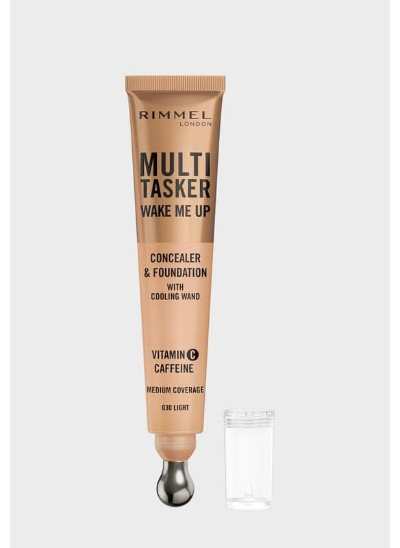 Rimmel Multi-Tasker Wake Me Up Concealer & Foundation - 30 Light, 20ml - Image 1