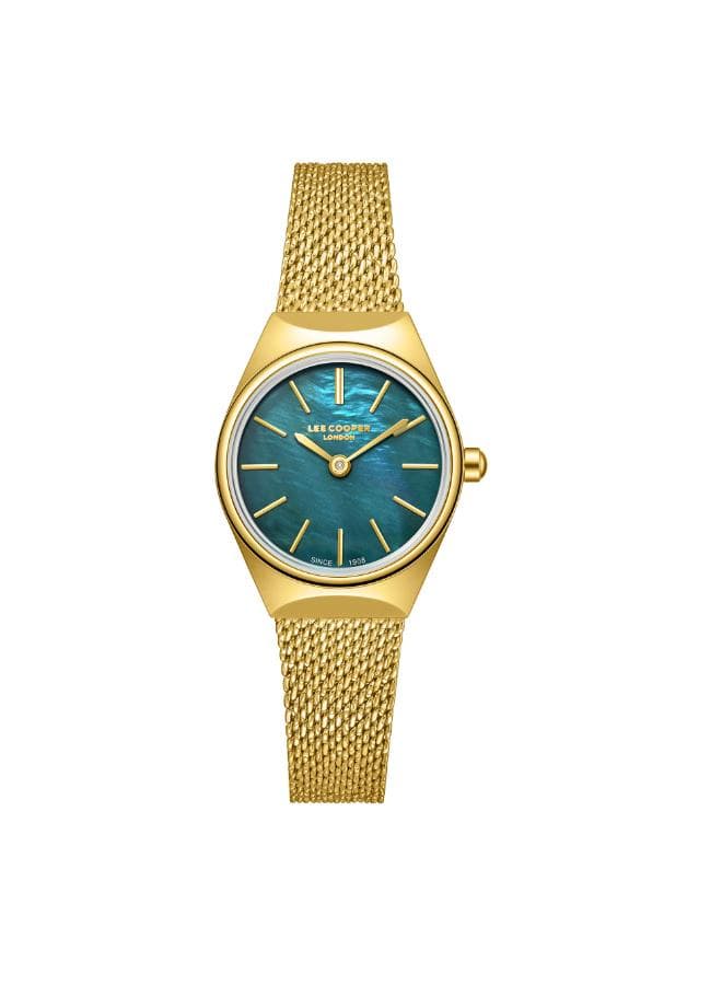 Lee Cooper Elegant Gold Mesh Analog Watch LC08140.170 - Image 1