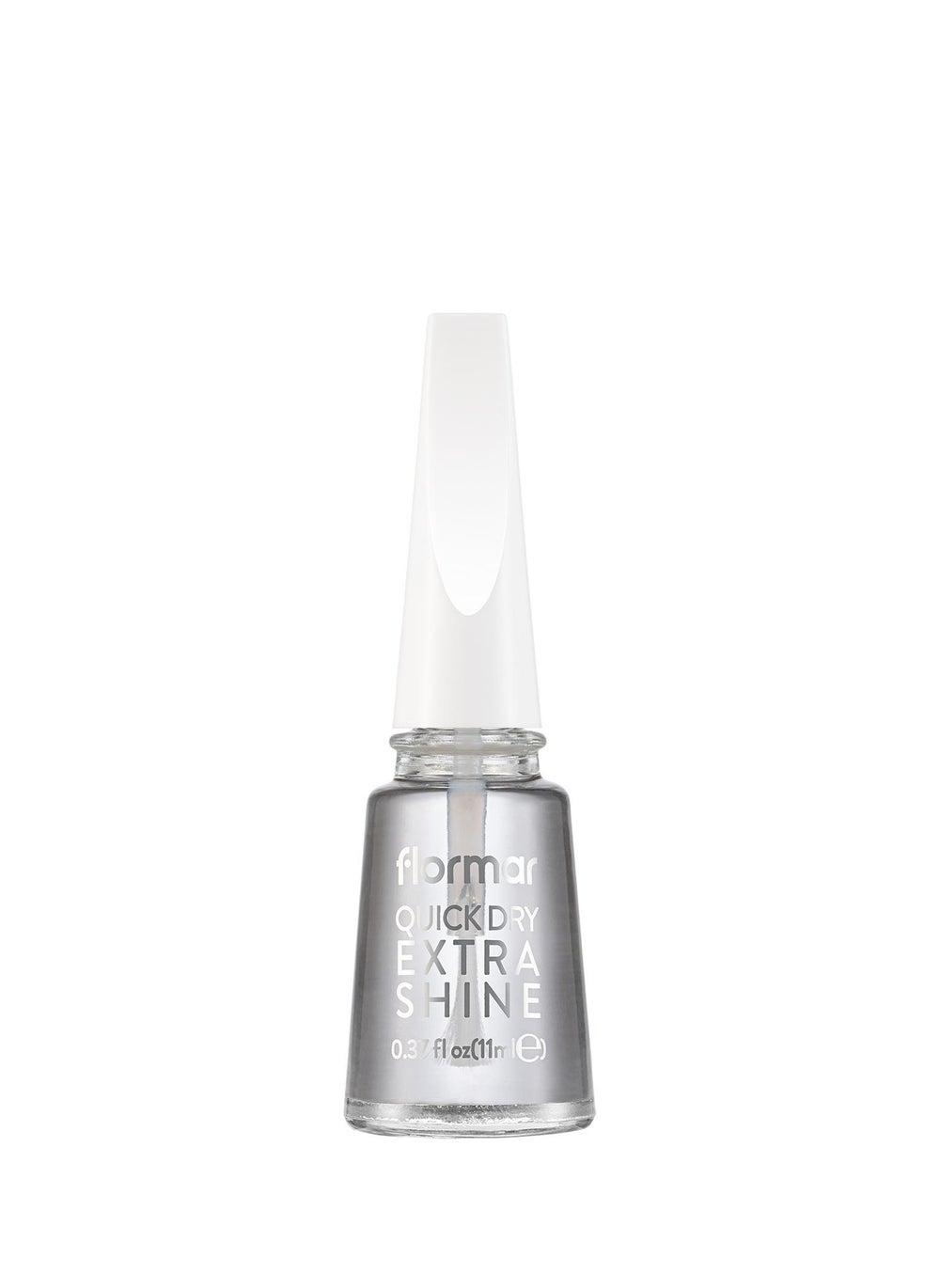 Flormar Quick Dry Extra Shine Nail Top Coat - Clear - Image 1