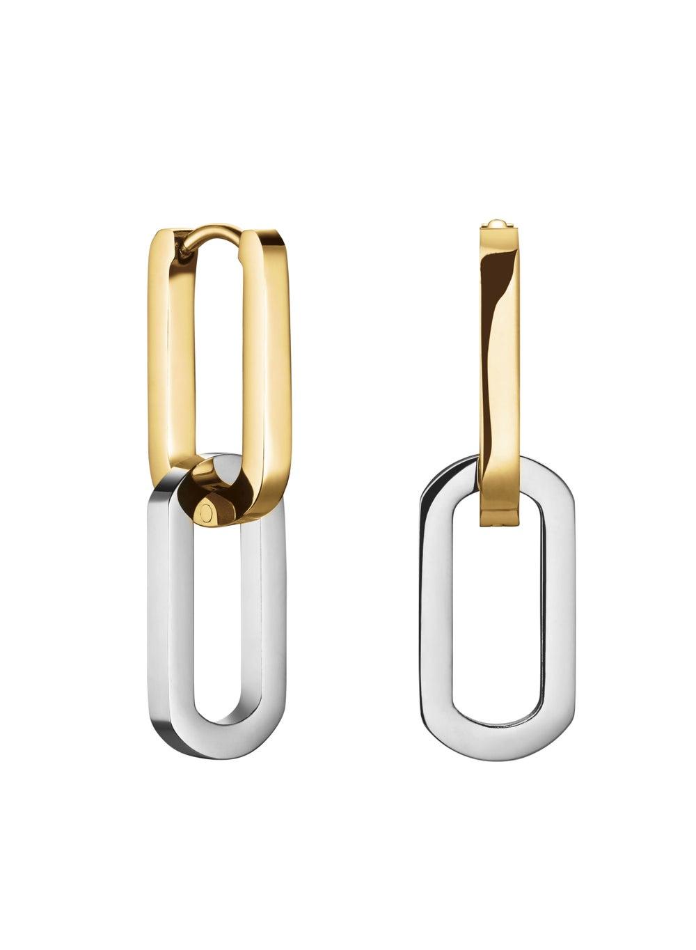 RoseField JEDLG-J712 Duotone Hoops in Elegant Gold - Image 1