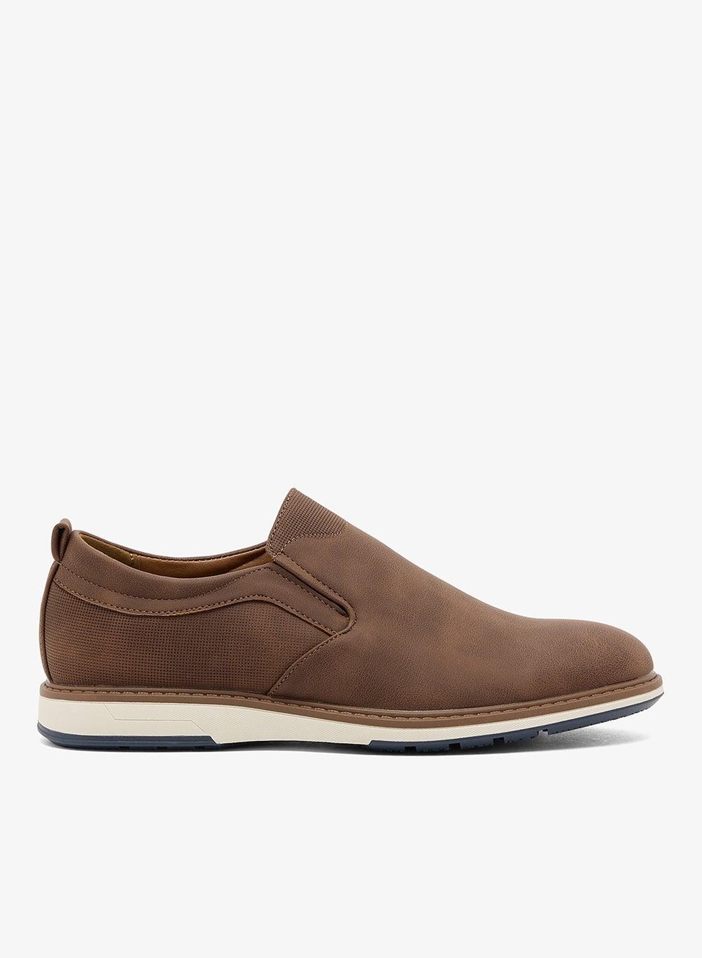Hp316 03204 Premium Brown Smart Casual Slip-Ons - Image 1