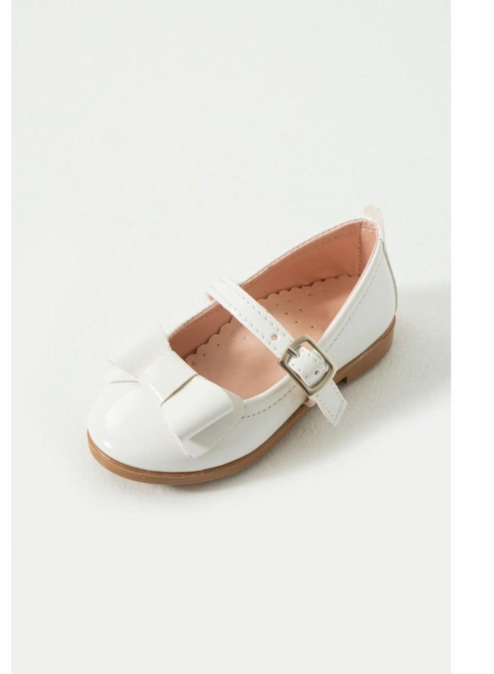 Elegant Ballerina B-190 Shoes - Pristine White for Young Ladies - Image 1