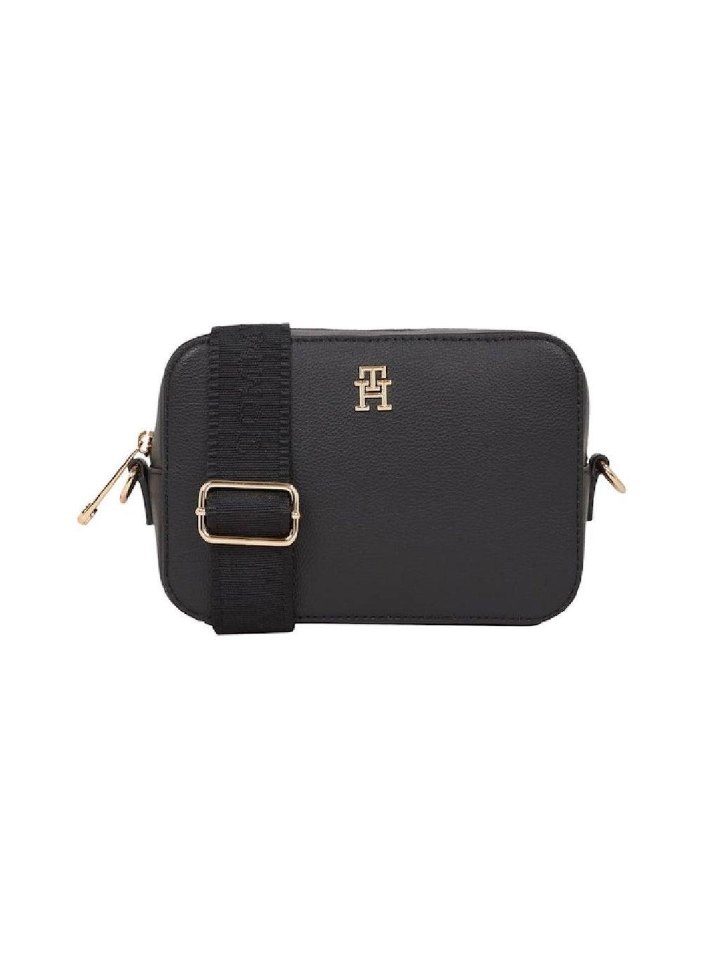 TOMMY HILFIGER TH Soft Logo Black Camera Bag for Women - Image 1