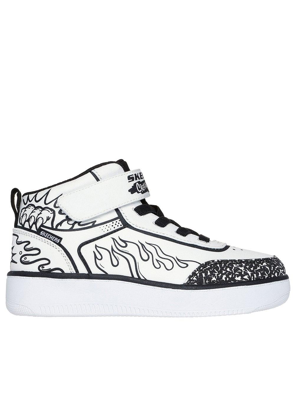 Youth Sport Court 92 Sneakers: Timeless Style in White & Black - Image 1