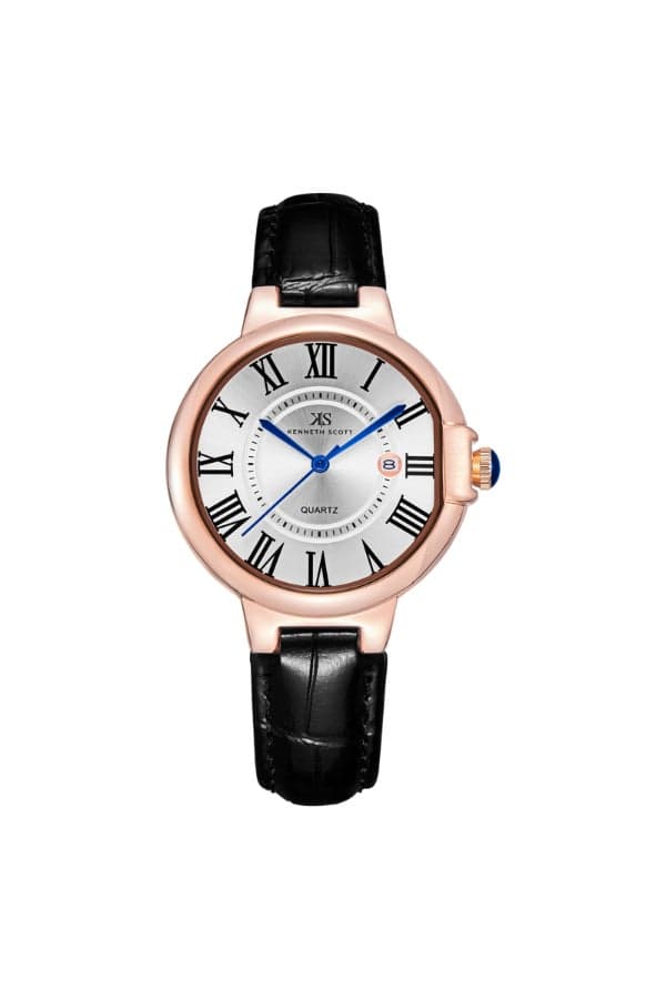 KENNETH SCOTT K23553-RLBW Elegant Leather Women's Watch - Image 1