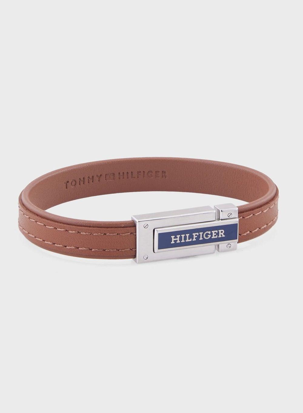 TOMMY HILFIGER Elegant Leather Men's Bracelet - Image 1