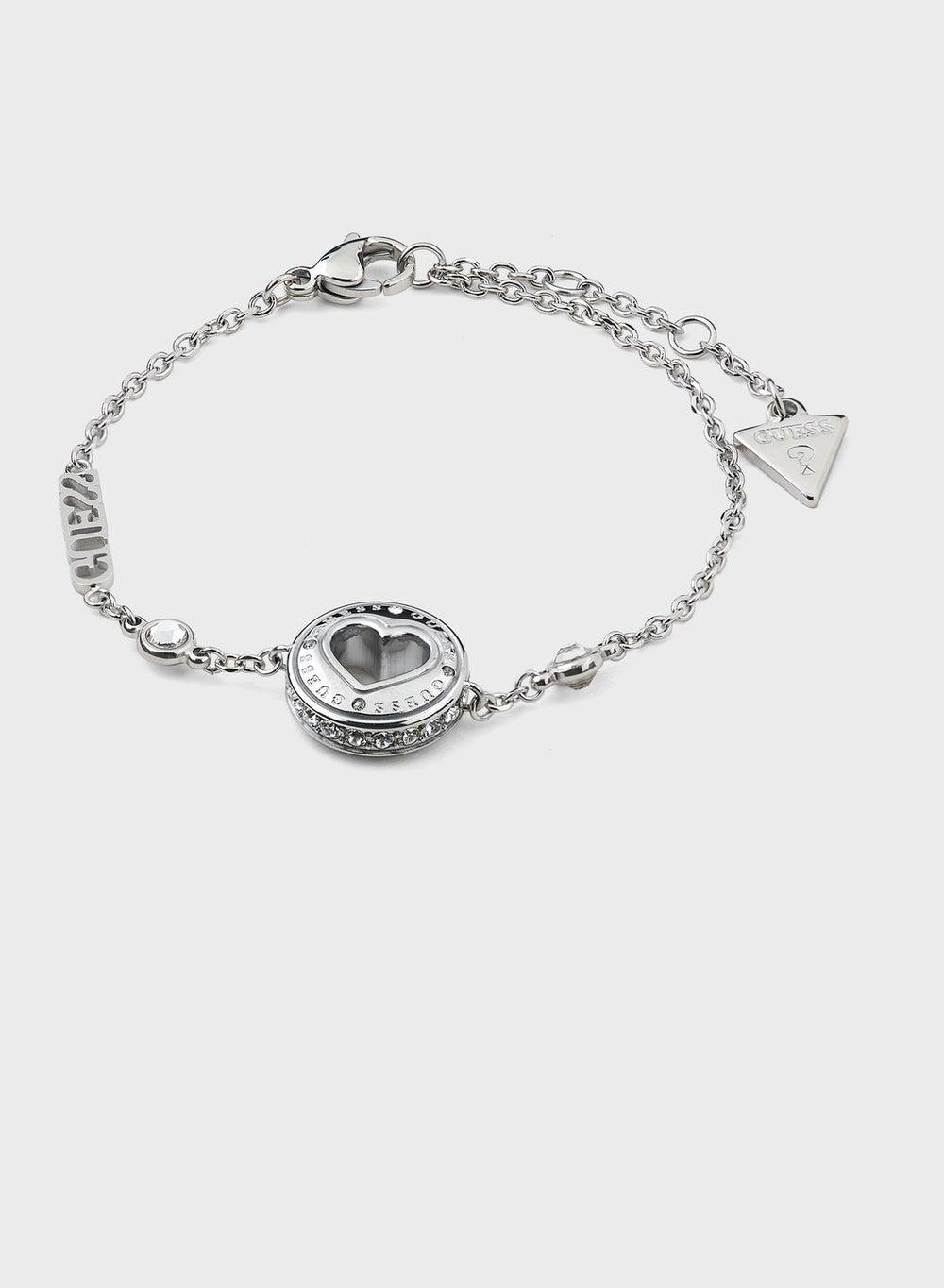 GUESS Rolling Heart Elegance Chain Bracelet - Image 1