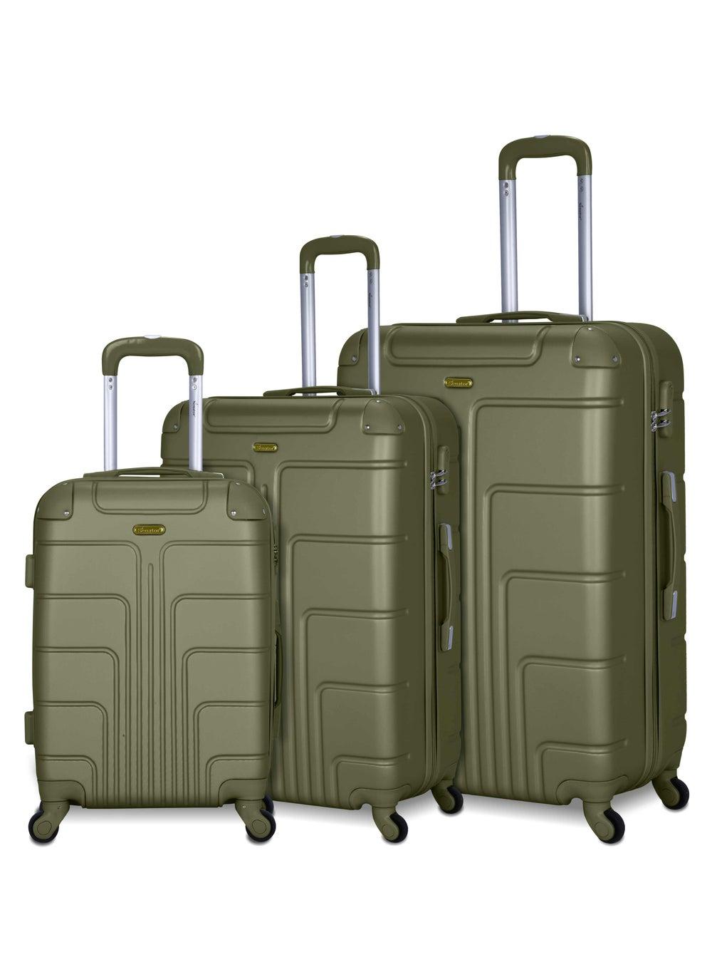 SENATOR Olive A1012 - Premium 3-Piece ABS Luggage Set - Image 1