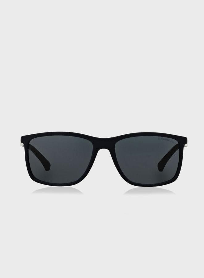 EMPORIO ARMANI 0Ea4058: Sleek Wayfarer Sunglasses for Men - Image 1