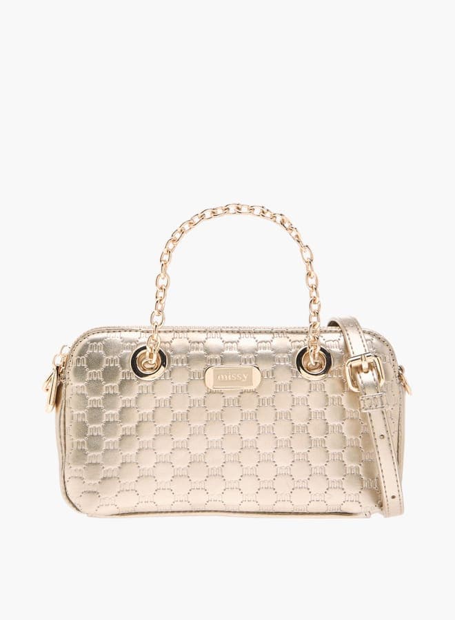 MISSY Elegance Embossed Logo Crossbody Bag for Women - Image 1