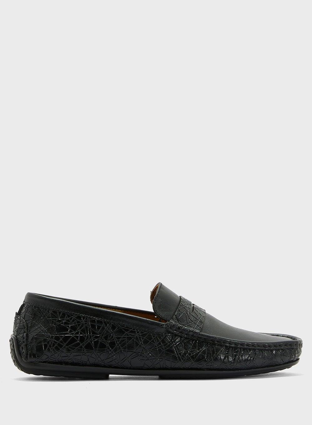 Ak2025 59 1 Black Genuine Leather Loafers - Image 1