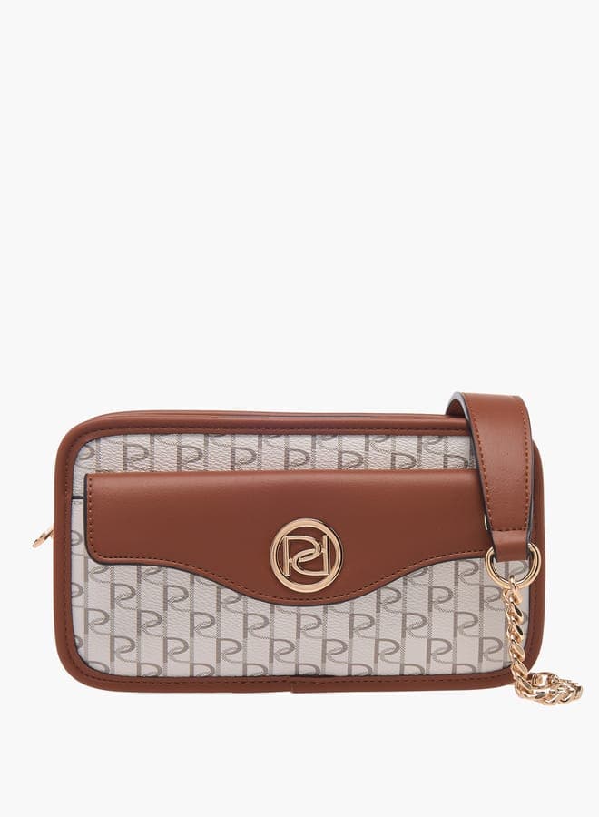Paprika Monogram Elegance: Chic Crossbody Bag for Women - Image 1