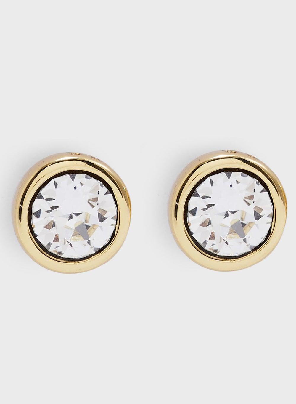 Ted Baker Sinaa Crystal Stud Earrings - Gold & Swarovski - Image 1