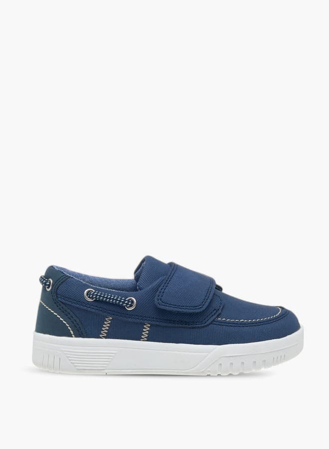Kgy24022Bjnavy Textured Navy Loafers for Boys - Image 1