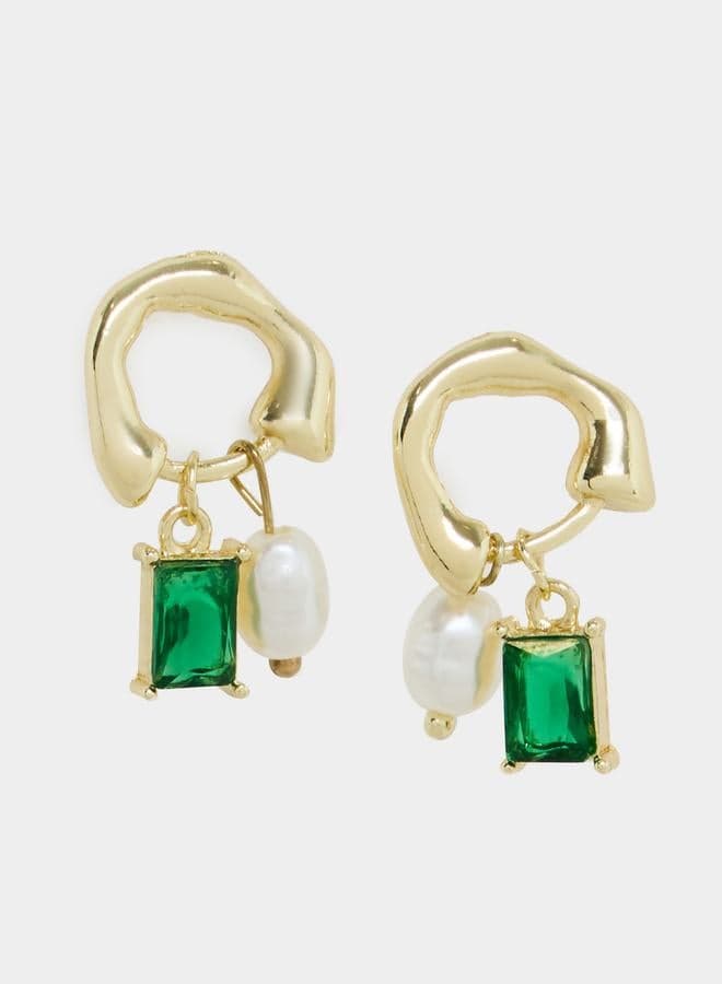 Styli Drop Accent Stud Earrings: Elegance Redefined - Image 1