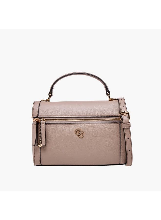 Celeste Textured Elegance Crossbody Bag with Detachable Strap - Image 1