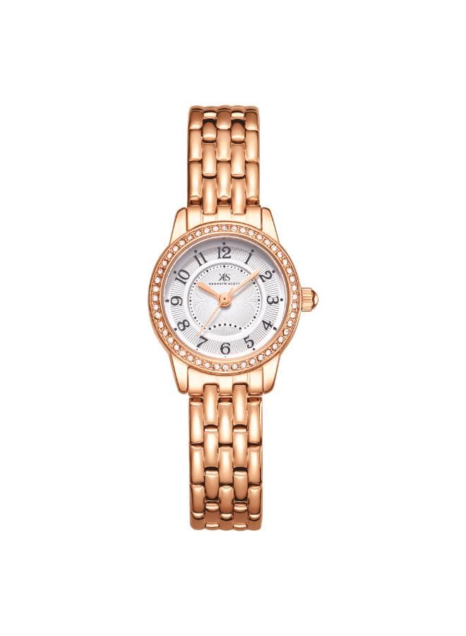 KENNETH SCOTT K25511-RBKW Elegant Rose Gold Analog Watch - Image 1