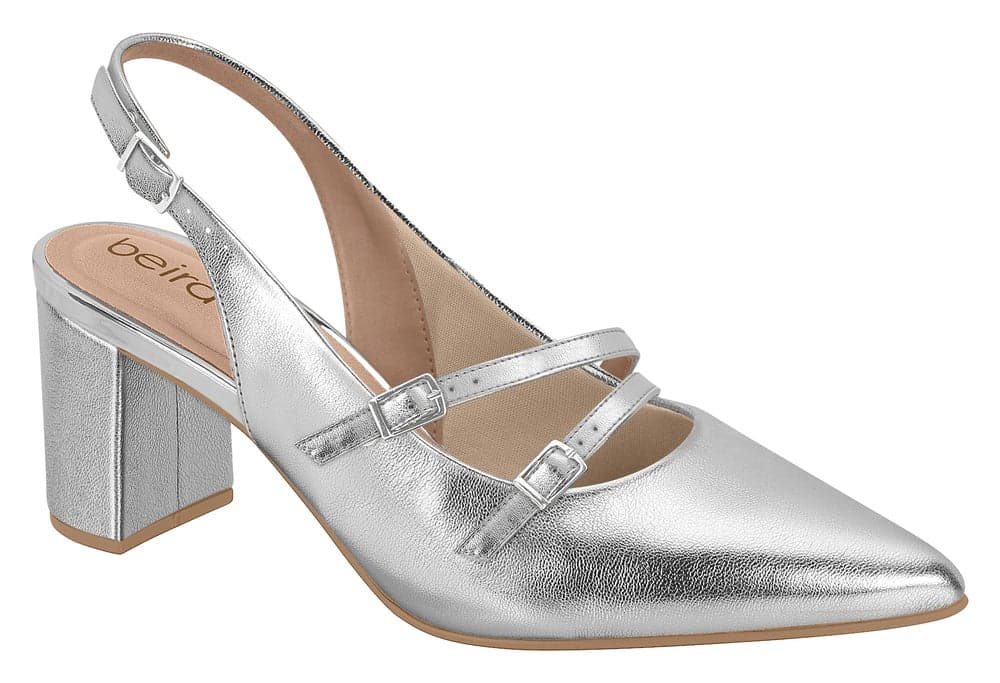 Elegant Silver Pumps for the Modern Woman - Image 1