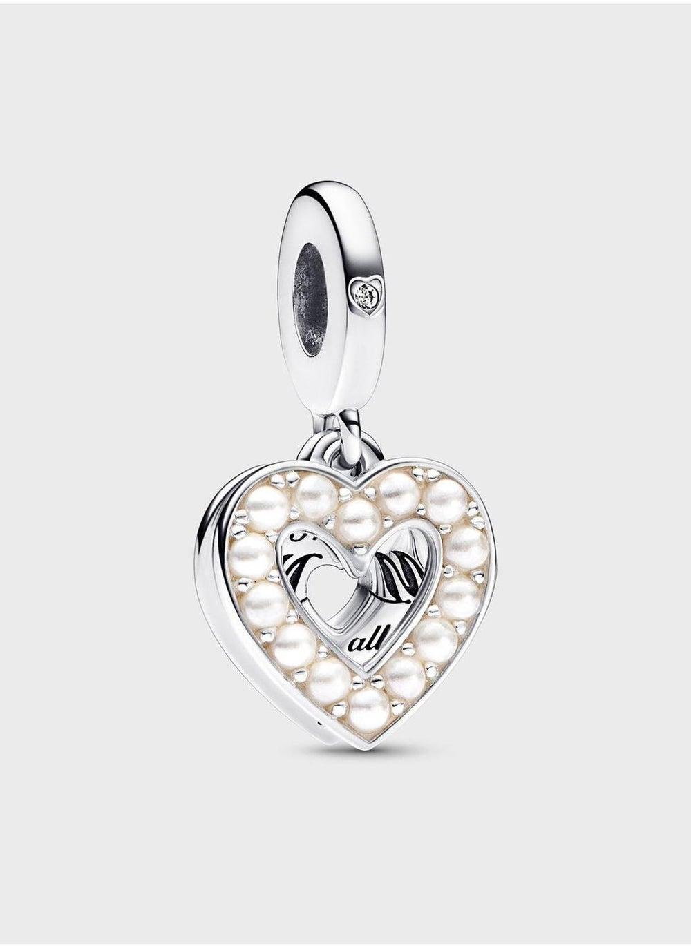 PANDORA Sterling Silver Pearlescent Mum Charm Bracelet - Image 1