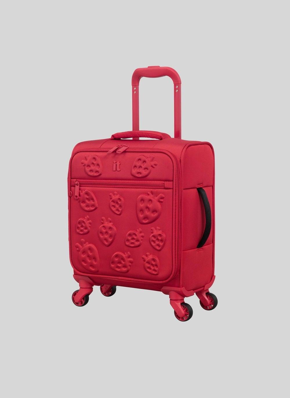 Strawburst Kids' Strawberry Red Softshell Suitcase - Image 1