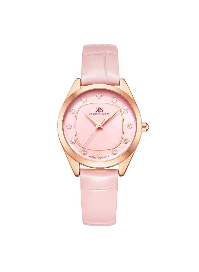 KENNETH SCOTT K24508-RLPP Elegant Rose Gold Analog Watch - Image 1