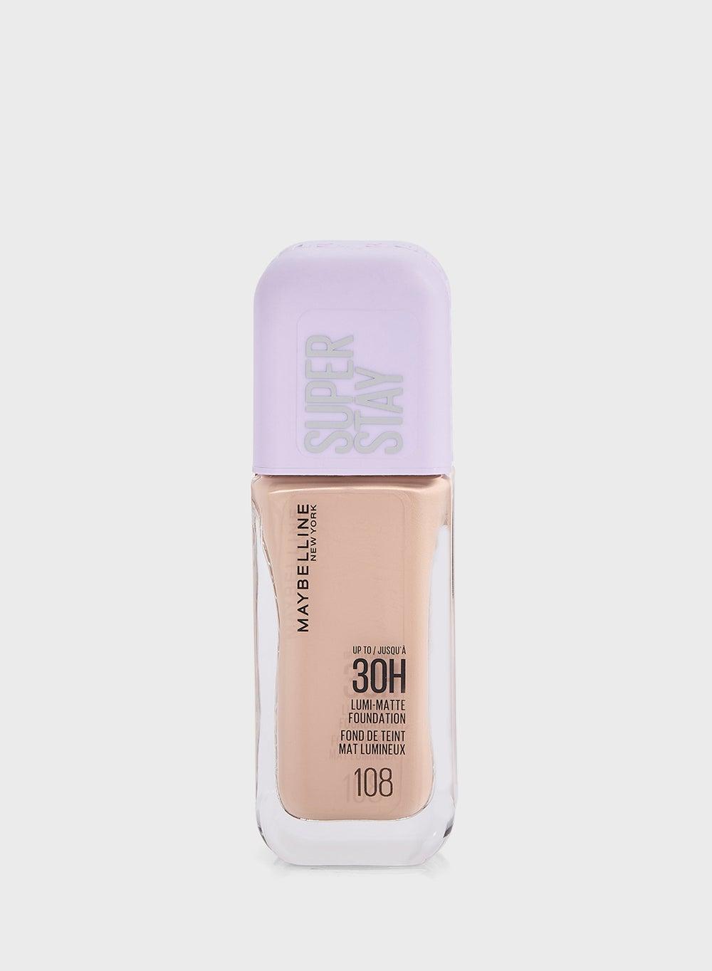 Super Stay Lumi-Matte Foundation 30hr 108 - Featherlight Glow - Image 1