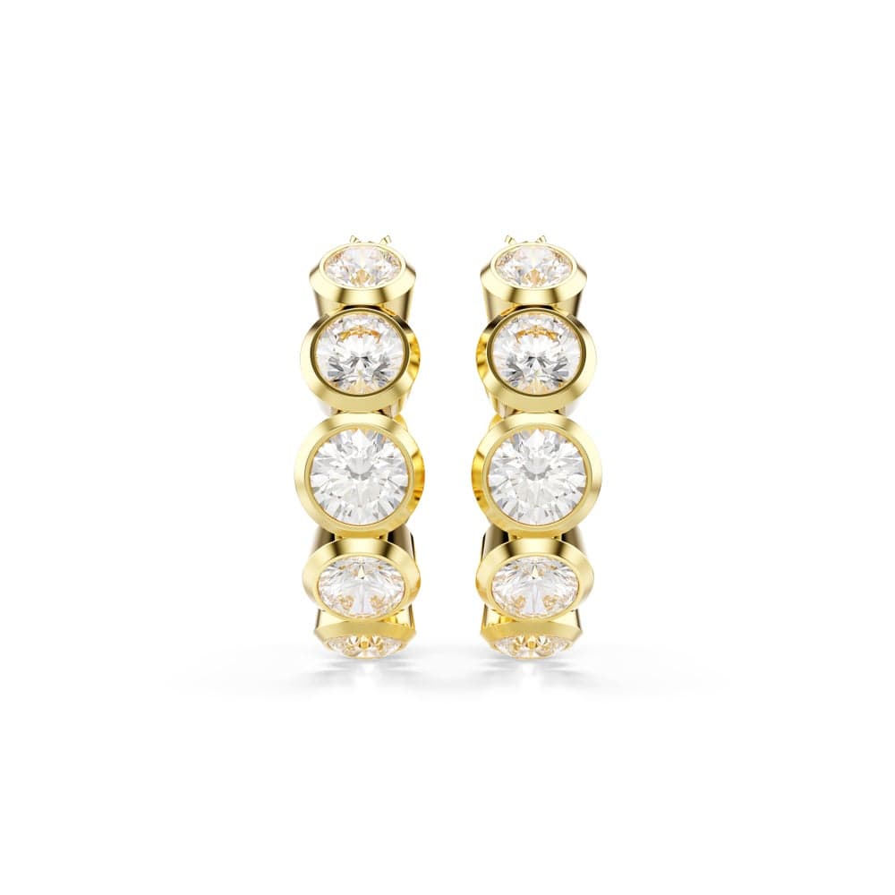 SWAROVSKI Imber:Pe Mini Hoop Earrings - Radiant Women's Luxury - Image 1