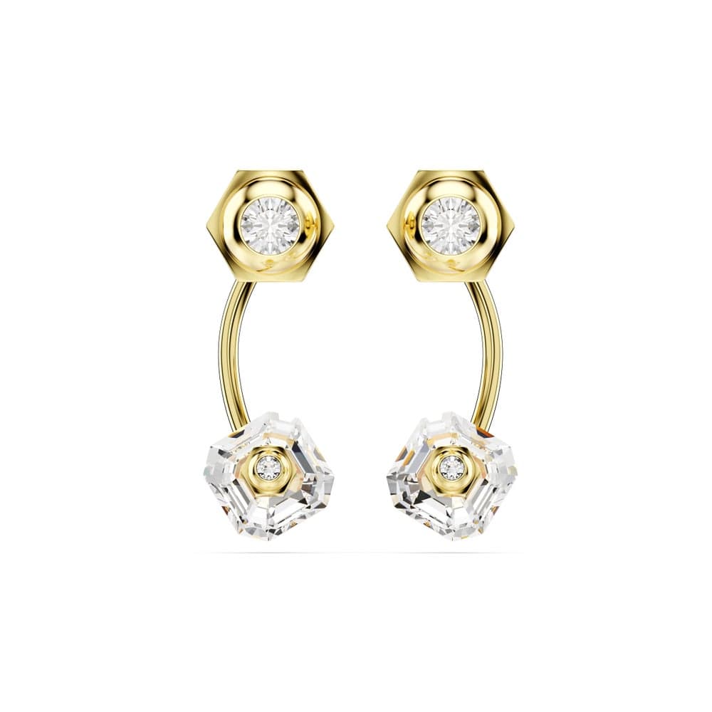 SWAROVSKI Numina Gold-Toned Zirconia Drop Earrings - Image 1
