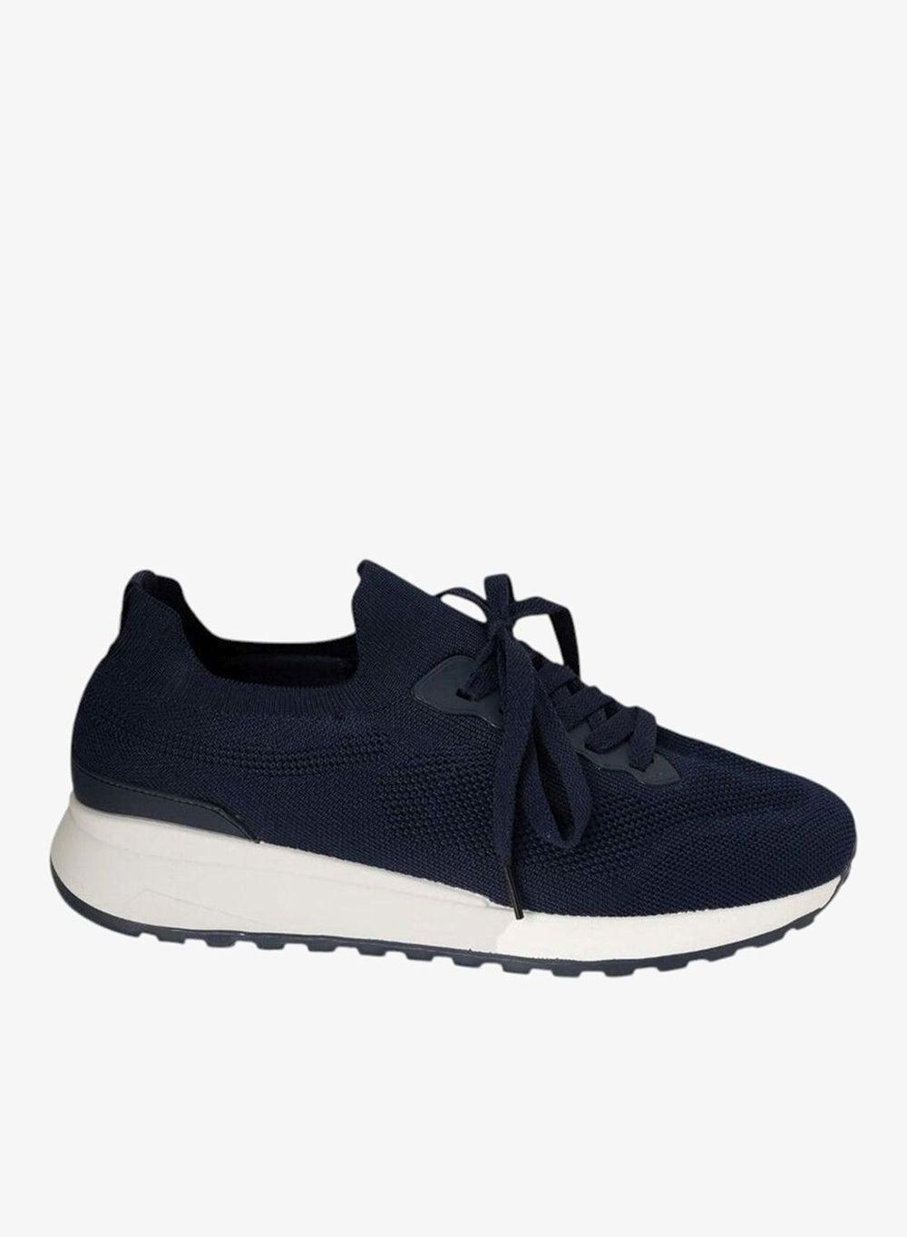 North Star Navy Retro Mesh Lace-Up Sneakers - Image 1