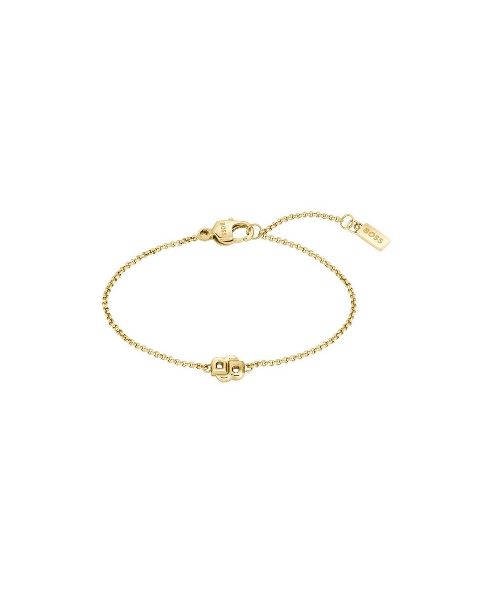 BOSS Yellow Gold-Tone Double B Petit Women's Bracelet - Image 1