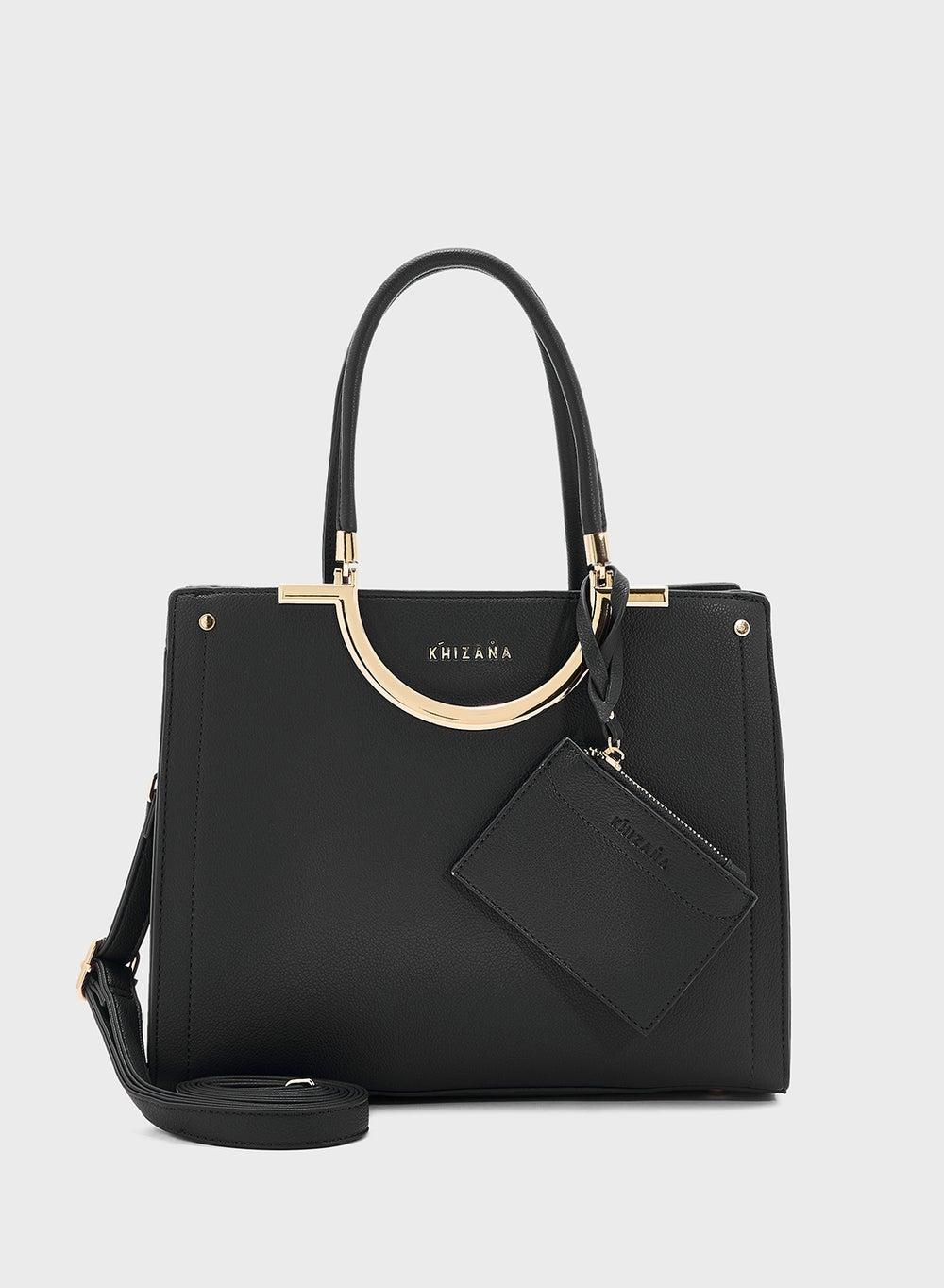 Khizana Mild Grain Chic Satchel & Pouch Duo for Women - Image 1