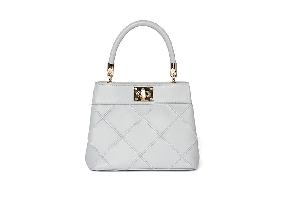 Cuple Elegance Quilted Handbag with Gold Clasp for Women - Image 1