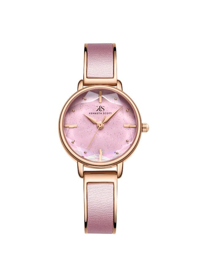 KENNETH SCOTT K23503-RBPP Elegant Rose Gold Women's Watch - 30mm - Image 1