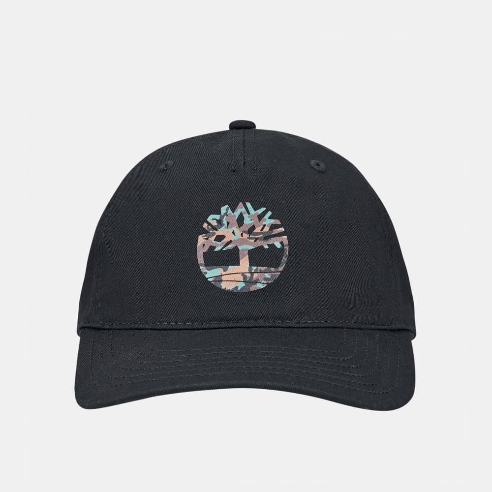 Timberland Camo Tree Logo Men's Cotton Baseball Cap - Image 1