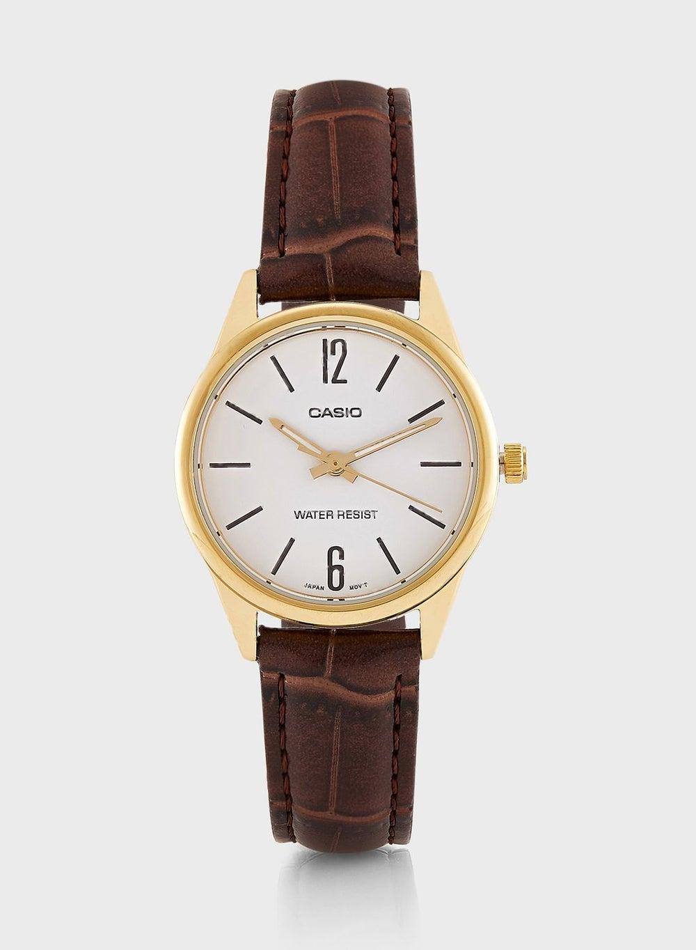 CASIO Elegant Women’s Analog Pu Strap Watch - Image 1