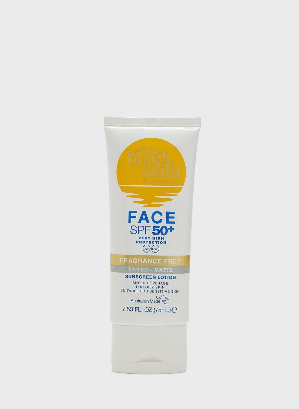 Bondi Sands SPF 50+ Matte Tinted Facial Lotion - Fragrance Free - Image 1