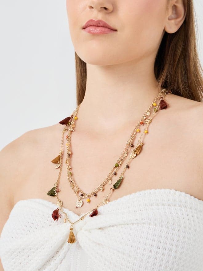 Elegant Styli Embellished Beaded Necklace for Her - Image 1