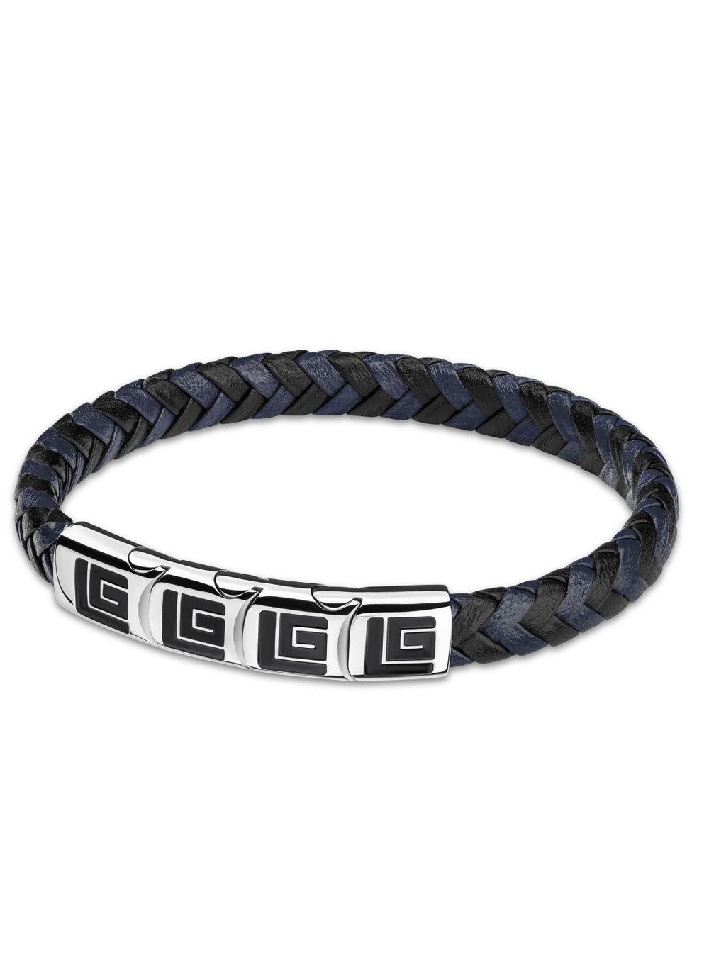 Guy Laroche Adam Elegance Braided Leather Bracelet - Image 1