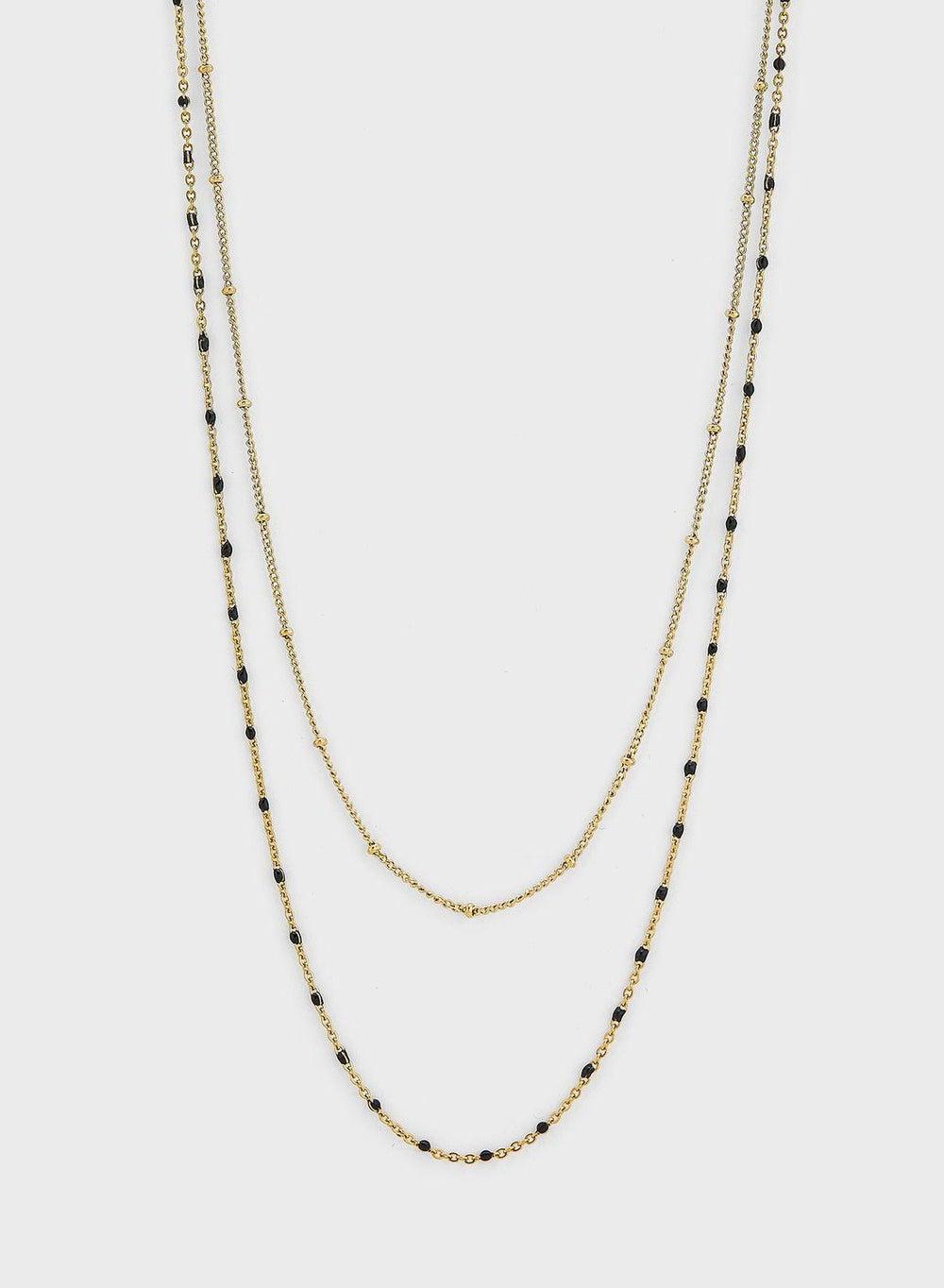 Lady Mauve Rayne Chic Double Circle Star Pendant Necklace - Image 1