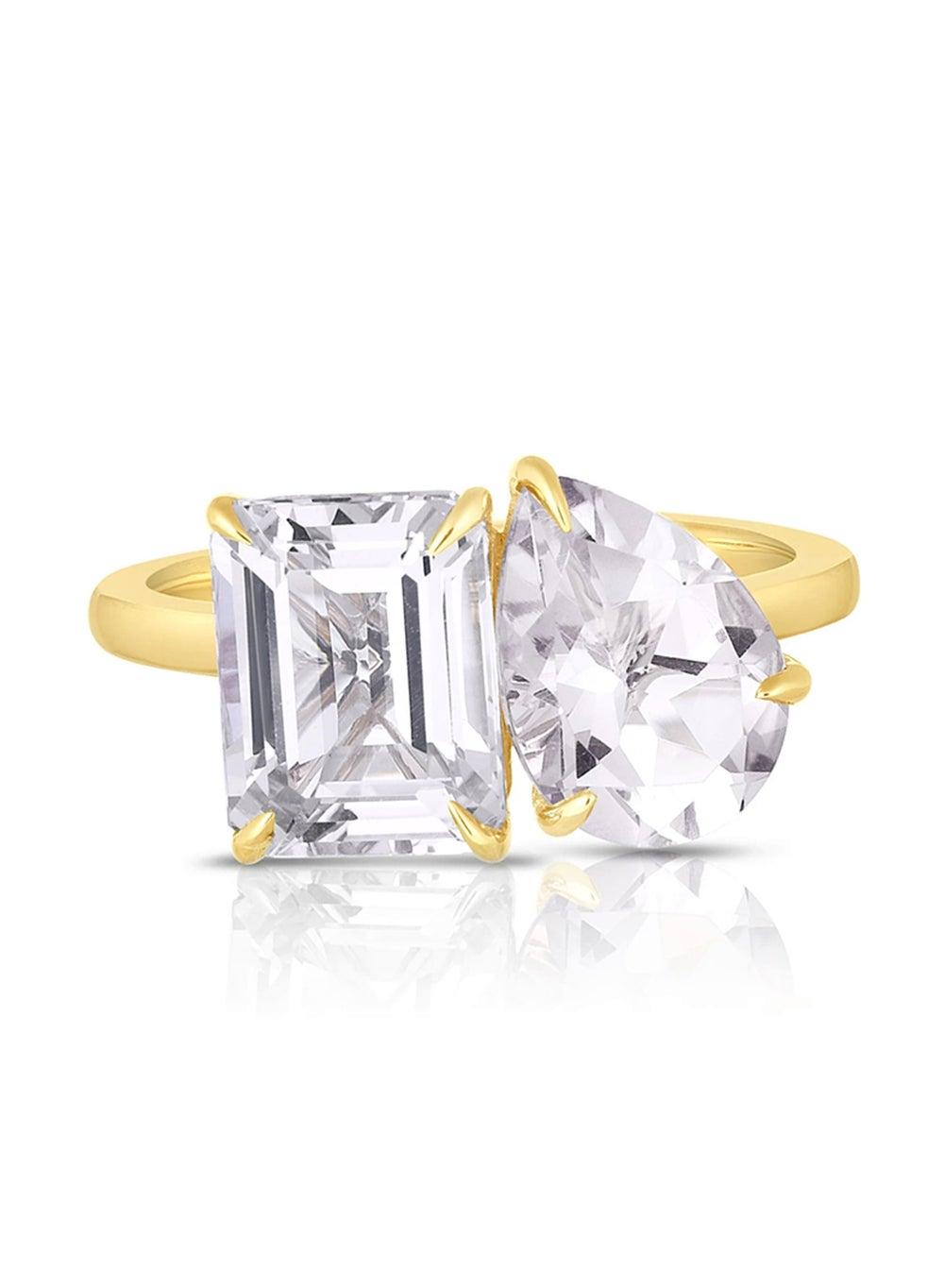 Liu Jo Dereh White Gold Elegance Ring LJ2550 for Women - Image 1