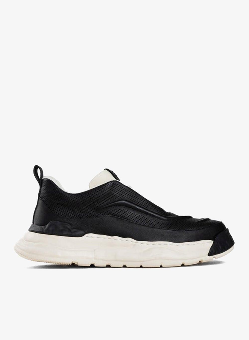 EVO Black Leather Slip-Ons - Sn009 Premium Sneakers - Image 1