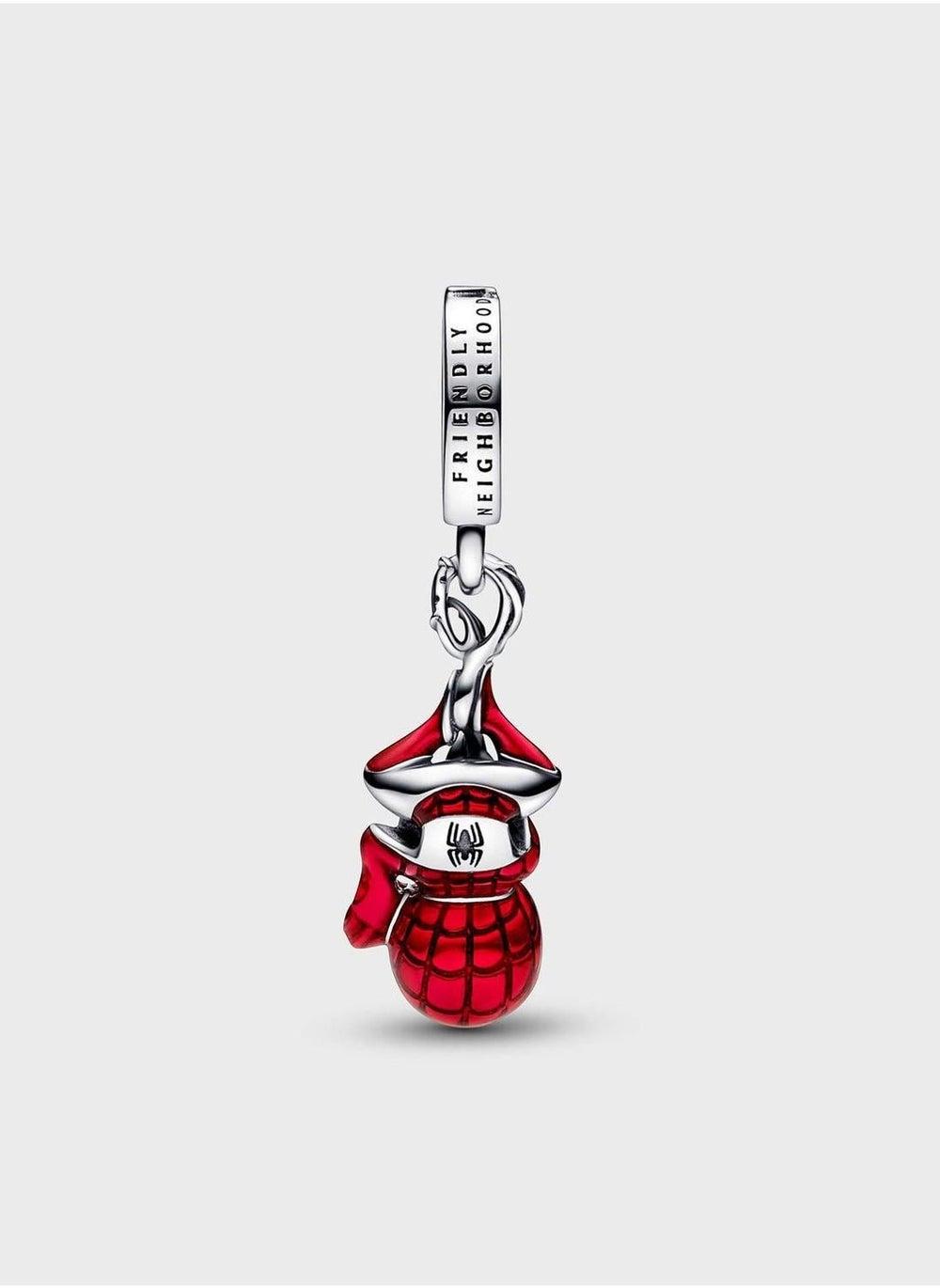 PANDORA Marvel Spider-Man Sterling Silver Dangle Charm - Image 1