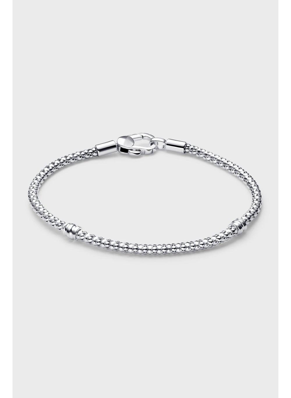 PANDORA Sterling Silver Studded Chain Bracelet for Women - Image 1