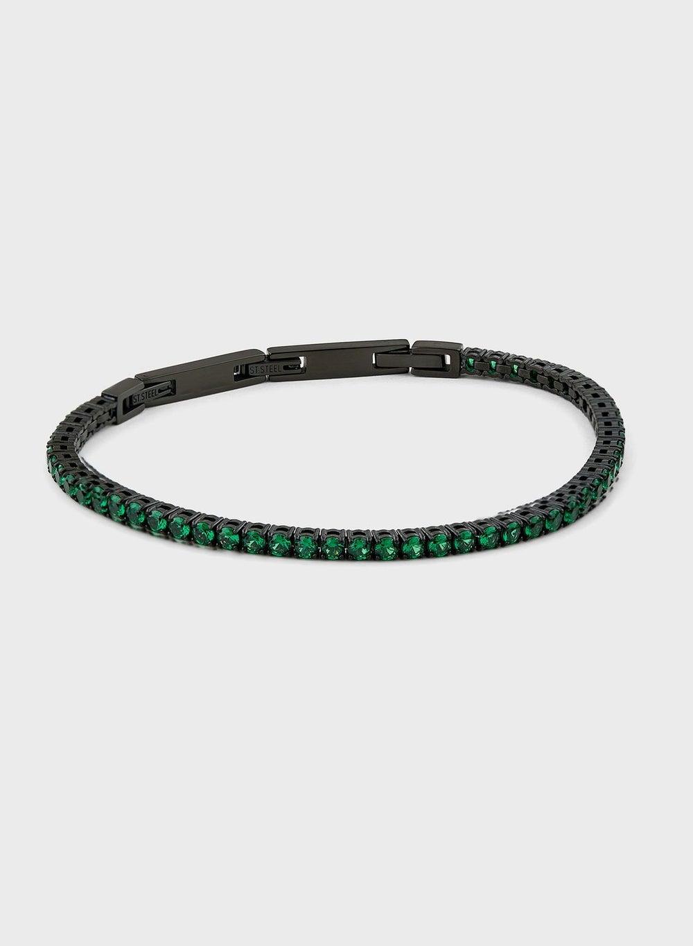 GUESS Men's Casual Logo Buckle Bracelet - Elegance Redefined - Image 1