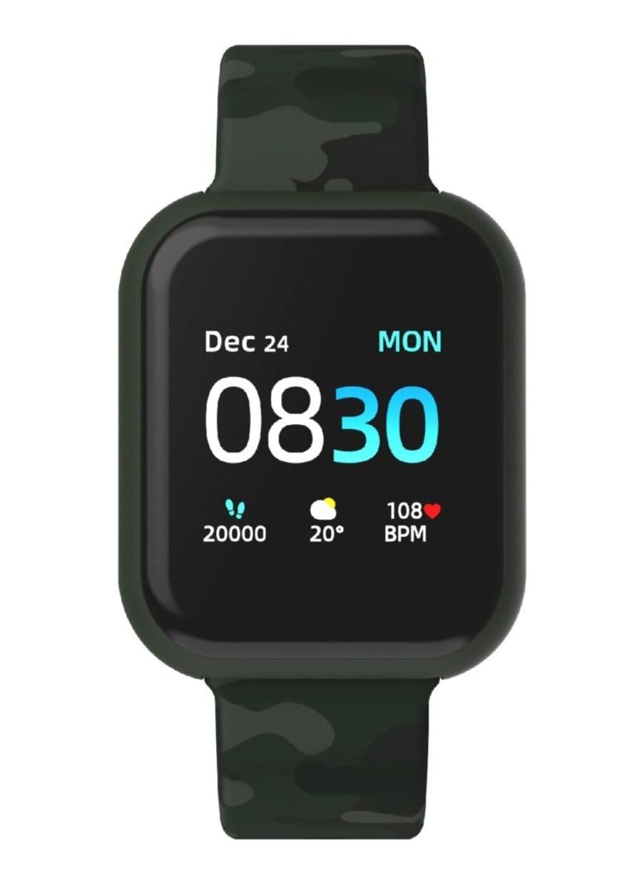 iTouch Air 3 Unisex Camo Watch: Green Silicone Style 500006E4-X53 - Image 1