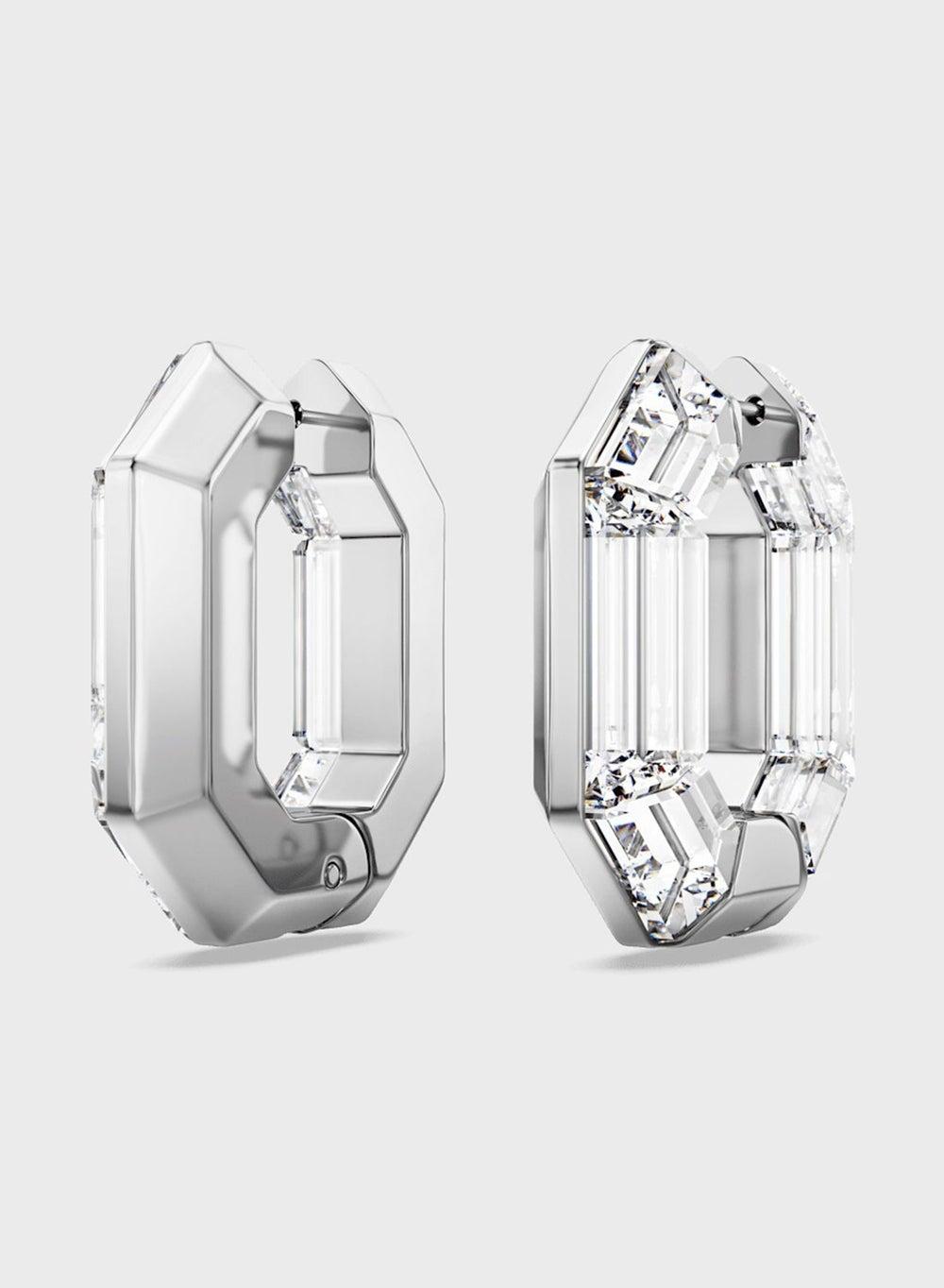 Swarovski Lucent Mini Hoop Earrings - Elegance with Edge - Image 1