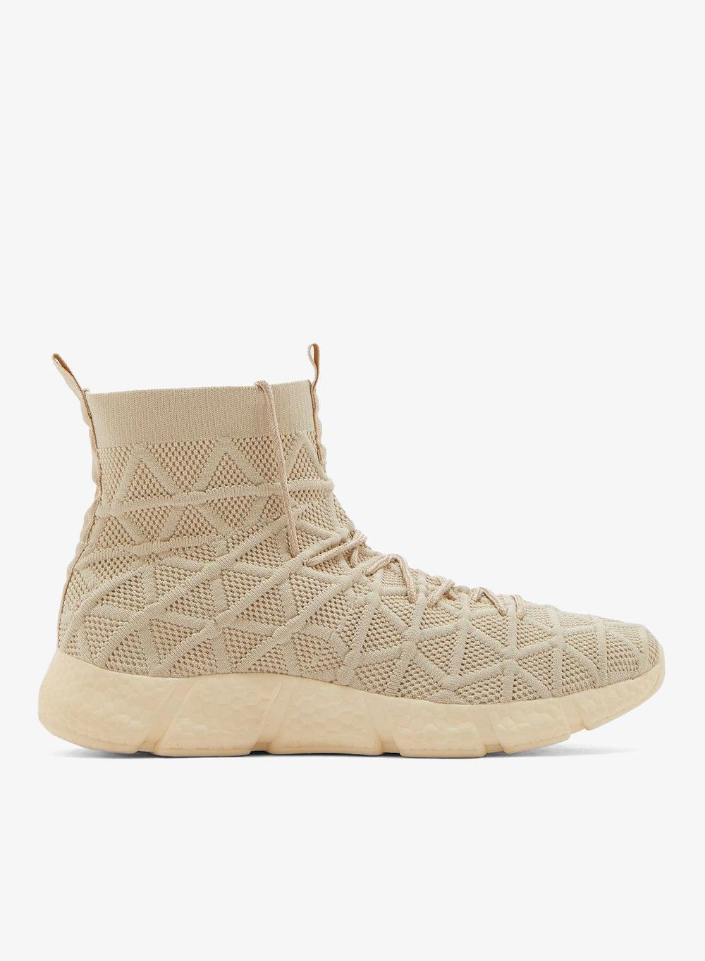 Hd 66 Beige High-Top Pull-On Sneakers: Elegance Meets Comfort - Image 1