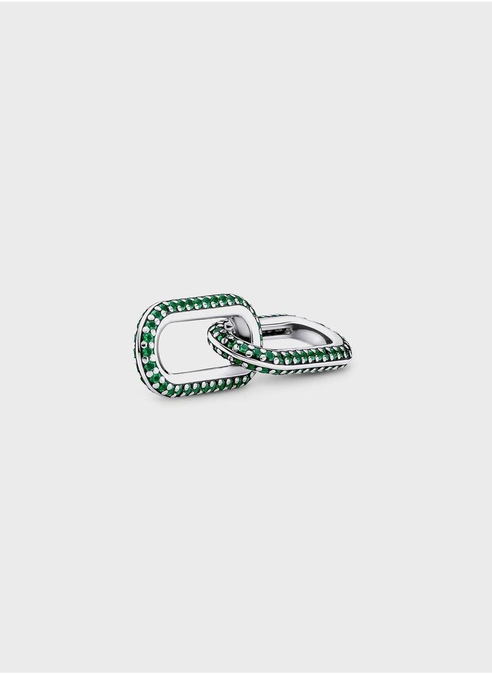 PANDORA Me Green Crystal Pavé Double Link Charm - Image 1