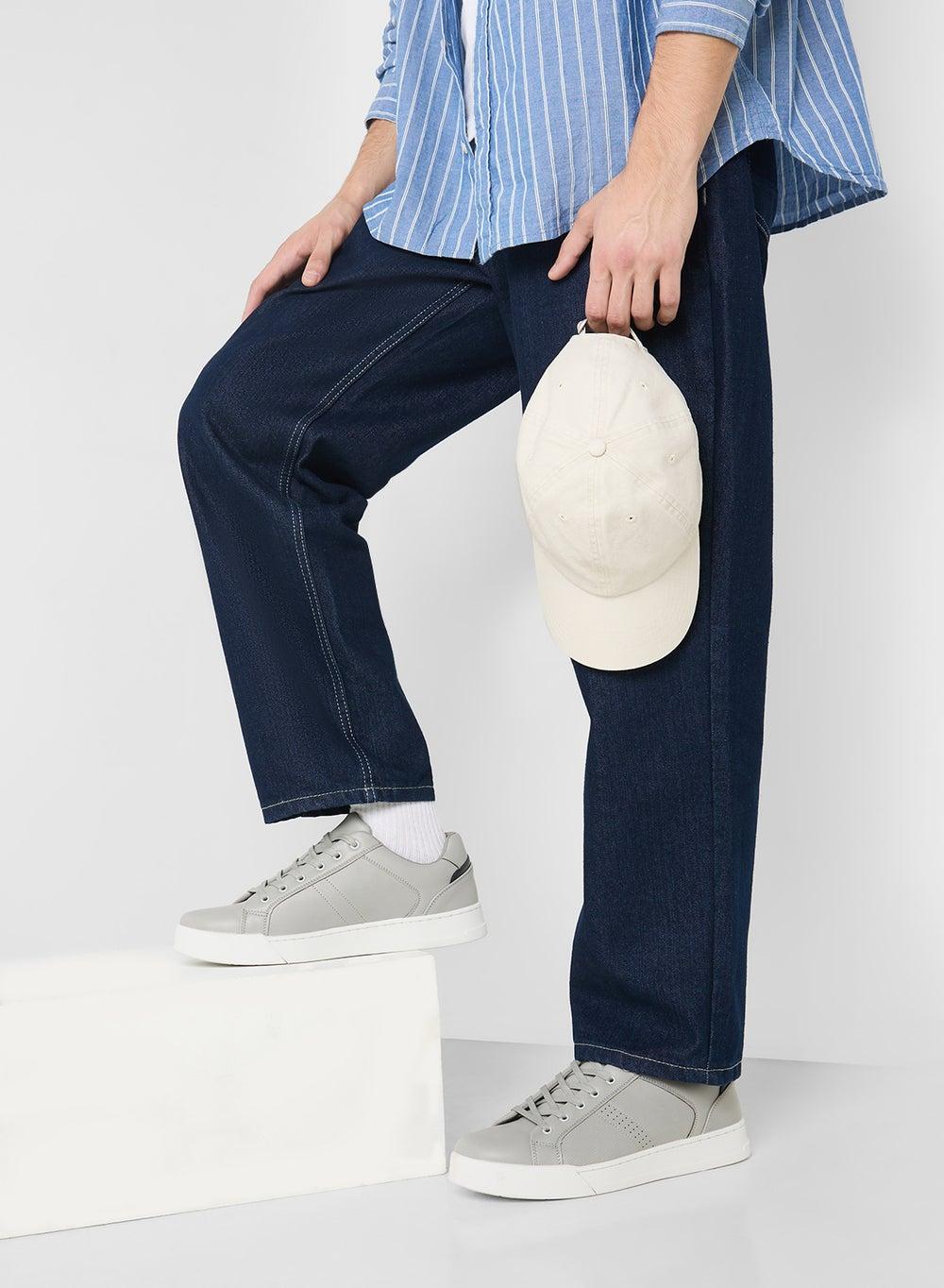 SF2503 Grey Casual Low-Top Sneakers for Men - Image 1